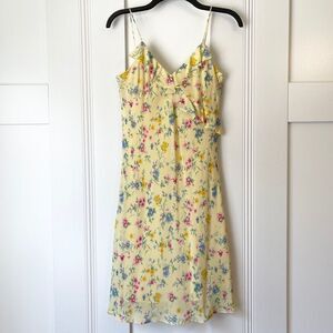 Ralph Lauren Yellow Floral Dress Size M